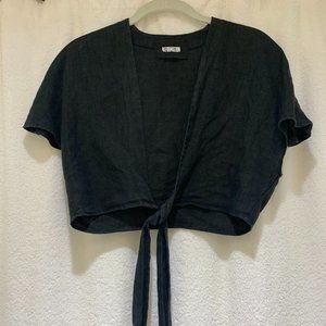 Reformation Classic Front Tie Shirt